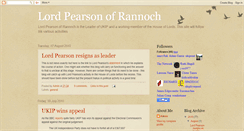 Desktop Screenshot of lordpearsonofrannoch-admin.blogspot.com