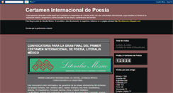 Desktop Screenshot of literaliamexicopoesiaplacer.blogspot.com