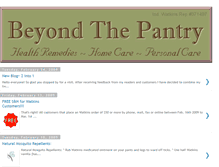 Tablet Screenshot of beyondthepantry.blogspot.com