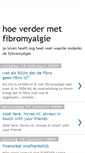 Mobile Screenshot of fibromyalgiehoeverder.blogspot.com