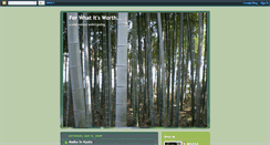 Desktop Screenshot of fwiw2u.blogspot.com