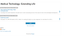 Tablet Screenshot of medicaltechnologyextendinglifelsaji.blogspot.com