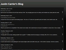 Tablet Screenshot of justincarriersblog.blogspot.com