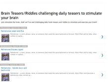 Tablet Screenshot of cheesesaysbrainteasers.blogspot.com