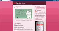 Desktop Screenshot of laurensrun.blogspot.com