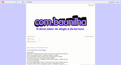 Desktop Screenshot of com-baunilha.blogspot.com