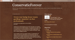 Desktop Screenshot of conservatieforever.blogspot.com