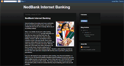 Desktop Screenshot of nedbank-internetbanking.blogspot.com