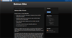Desktop Screenshot of batmanbike1.blogspot.com