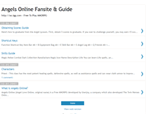 Tablet Screenshot of angelsoguide.blogspot.com