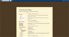 Desktop Screenshot of kevinkeeper.blogspot.com