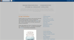 Desktop Screenshot of inredningonline.blogspot.com