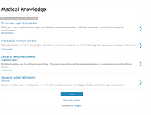 Tablet Screenshot of medicalknowledge.blogspot.com