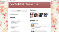 Desktop Screenshot of cardandcraftchallengelist.blogspot.com