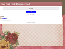 Tablet Screenshot of cardandcraftchallengelist.blogspot.com