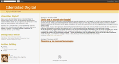 Desktop Screenshot of identidadigital.blogspot.com