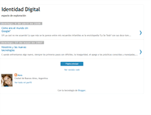 Tablet Screenshot of identidadigital.blogspot.com