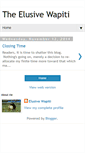 Mobile Screenshot of elusivewapiti.blogspot.com