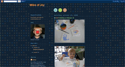 Desktop Screenshot of milesofjoy.blogspot.com