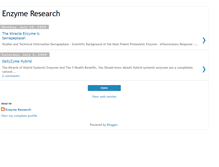 Tablet Screenshot of enzymeresearch.blogspot.com