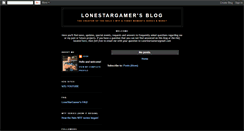 Desktop Screenshot of lonestargamer.blogspot.com