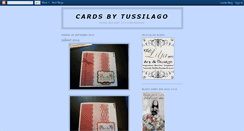 Desktop Screenshot of cardsbytussilago.blogspot.com