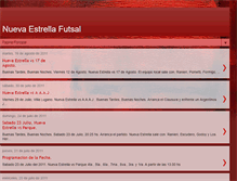 Tablet Screenshot of futsalnuevaestrella.blogspot.com