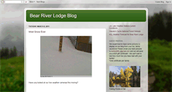 Desktop Screenshot of bearriverlodgeblog.blogspot.com