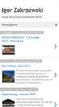 Mobile Screenshot of igorzakrzewski.blogspot.com