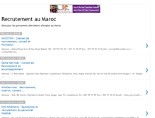 Tablet Screenshot of emploi-au-maroc.blogspot.com