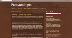 Desktop Screenshot of fatovamingus.blogspot.com