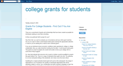 Desktop Screenshot of collegegrantsforstudents.blogspot.com