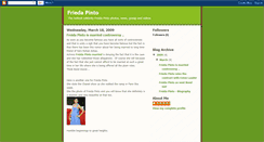 Desktop Screenshot of freidapintowebsite.blogspot.com