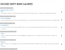 Tablet Screenshot of excusesdontburncalories.blogspot.com