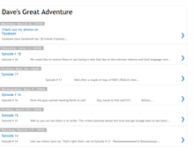 Tablet Screenshot of davesgreatadventure.blogspot.com