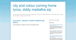 Desktop Screenshot of cityandcolourcominghomelyrics.blogspot.com