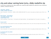 Tablet Screenshot of cityandcolourcominghomelyrics.blogspot.com