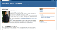 Desktop Screenshot of howtogainheight.blogspot.com