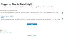 Tablet Screenshot of howtogainheight.blogspot.com