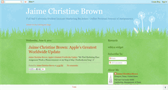 Desktop Screenshot of jaimechristinebrown.blogspot.com