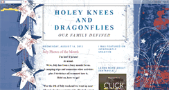 Desktop Screenshot of holeykneesanddragonflies.blogspot.com