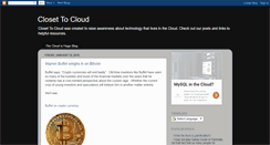 Desktop Screenshot of closettocloud.blogspot.com