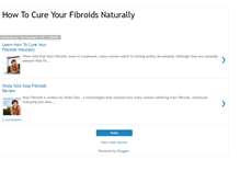Tablet Screenshot of how-to-cure-your-fibroids-naturally.blogspot.com