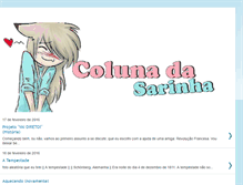 Tablet Screenshot of colunadasarinha.blogspot.com