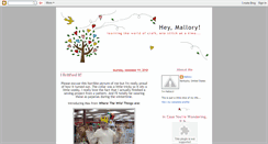 Desktop Screenshot of heymalloryblog.blogspot.com