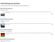 Tablet Screenshot of interestingencounters.blogspot.com