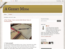 Tablet Screenshot of ageekymom.blogspot.com