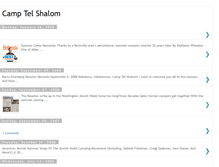 Tablet Screenshot of camptelshalom.blogspot.com