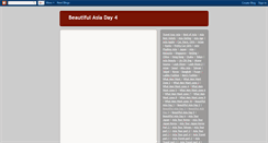 Desktop Screenshot of beautiful-asia-4.blogspot.com