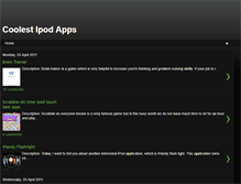 Tablet Screenshot of coolest-ipod-apps.blogspot.com